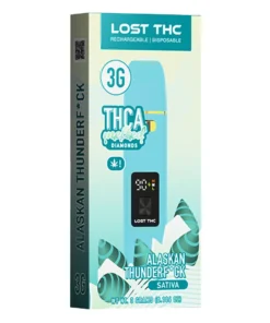 alaskan thunder f*ck lost thc thca melted diamonds vape 3g