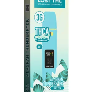 alaskan thunder f*ck lost thc thca melted diamonds vape 3g