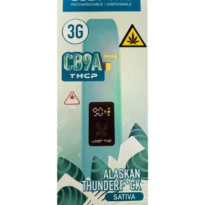 alaskan thunderf*ck lost thc cb9a v4 disposable 3g