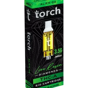 alien og torch thc a live resin diamonds 510 cartridge 3.5g