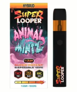 animal mintz super looper super potent thcp+thca+hhc vape 1g