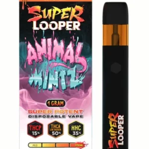 animal mintz super looper super potent thcp+thca+hhc vape 1g