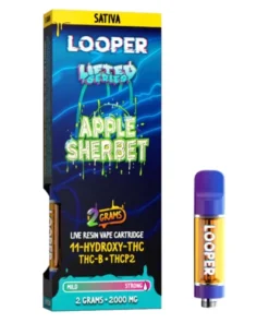 apple sherbet looper lifted series 11 hydroxy thc+thc b+thcp2 cart 2g