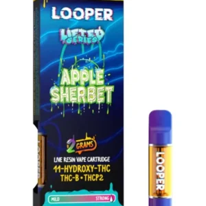 apple sherbet looper lifted series 11 hydroxy thc+thc b+thcp2 cart 2g