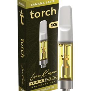banana latte torch live resin thc a + thc p 510 cartridge 1g