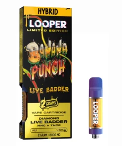 banana punch looper limited edition diamond live badder cartridge 2g