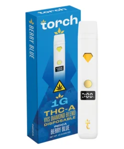 berry blue torch thc a vvs diamond blend vape 1g