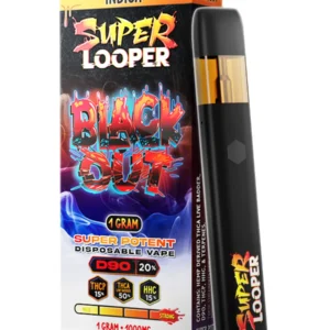 black out super looper super potent thcp+thca+hhc vape 1g