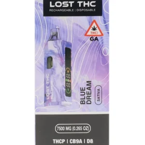 blue dream lost thc thcp+cb9a+d8 rechargeable vape 7500mg