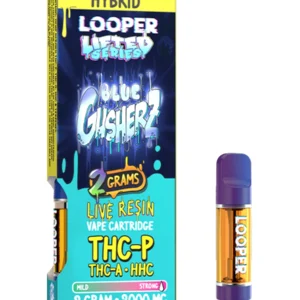 blue gusherz looper lifted series hhc+thc a+thc p cartridge 2g