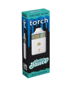 blue razz eclair torch caviar sauce disposable 4.5g