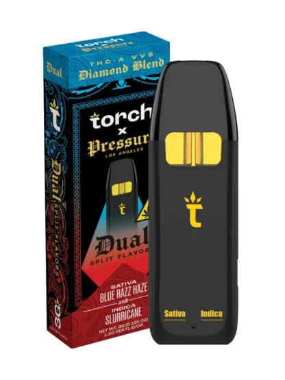 blue razz haze | slurricane torch x pressure dual disposable 3g