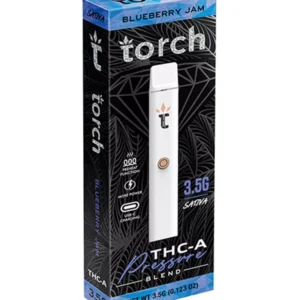 blueberry jam torch thc a pressure blend disposable 3.5g