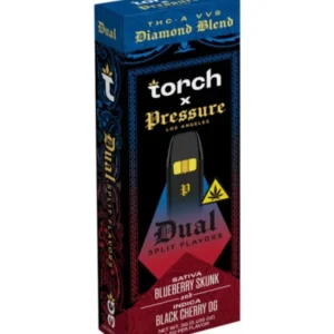 blueberry skunk | cherry og torch x pressure dual disposable 3g