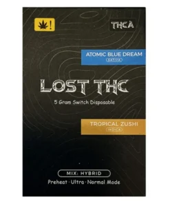 atomic blue dream | tropical zushi lost thc switch thca disposable 5g