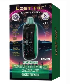 candy breath lost thc liquid diamond thca x thcp x d8 live resin disposable 8g