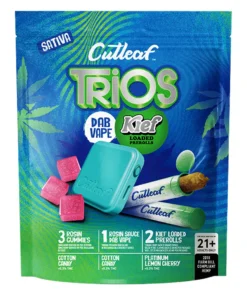 cotton candy | platinum lemon cherry cutleaf trios kief loaded