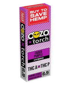 faded purple dozo x torch thc a + thc p vape 2.5g