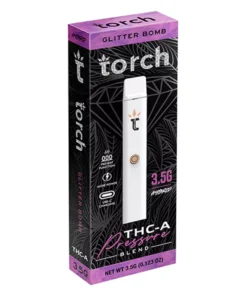 glitter bomb torch thc a pressure blend disposable 3.5g