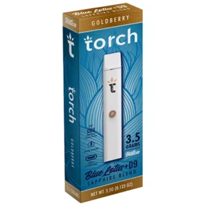 goldberry torch blue lotus + d9 sapphire disposable 3.5g
