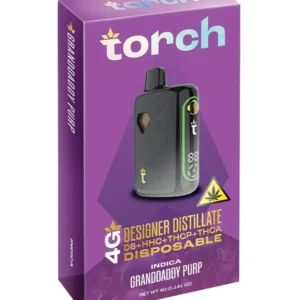graddaddy purp torch designer distillate disposable 4g