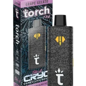 grape gelato torch cryo thc a cured live resin vape 7.5g