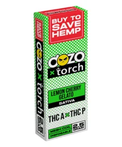 lemon cherry gelato dozo x torch thc a + thc p vape 2.5g