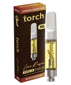 london cream cake torch live resin thc a + thc p 510 cartridge 1g