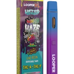 amnesia haze looper xl lifted series thc a+thc p disposable 3g