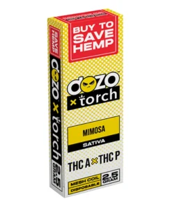 mimosa dozo x torch thc a + thc p vape 2.5g