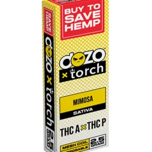 mimosa dozo x torch thc a + thc p vape 2.5g