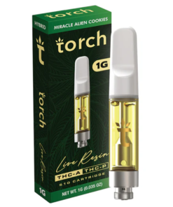 miracle alien cookies torch live resin thc a + thc p 510 cartridge 1g