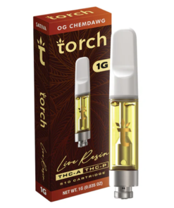 og chemdawg torch live resin thc a + thc p 510 cartridge 1g