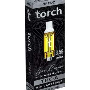 oreoz torch thc a live resin diamonds 510 cartridge 3.5g