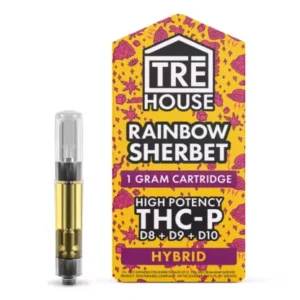 rainbow sherbet tre house thc p d8 + d9 + d10 cartridge 1g