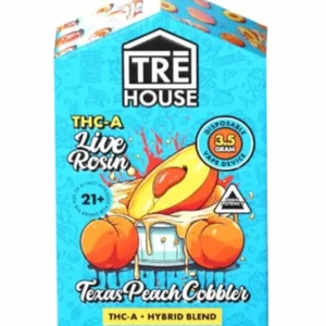 texas peach cobbler tre house thc a live rosin disposable 3.5g